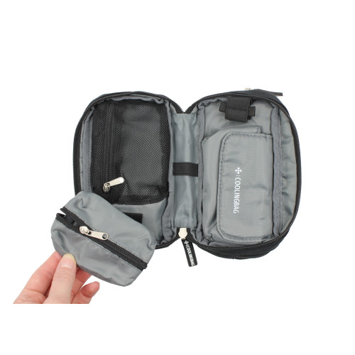 Изотермический пенал для инсулина COOLINGBAG с гелевым охлаждением — чёрный
