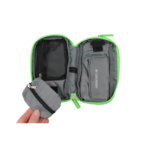 Яркий изотермический пенал COOLINGBAG для инсулина и диабетических принадлежностей — салатовый