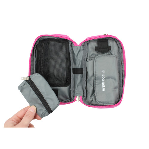 Изотермический пенал для инсулина COOLINGBAG с гелевым пакетом — розовый