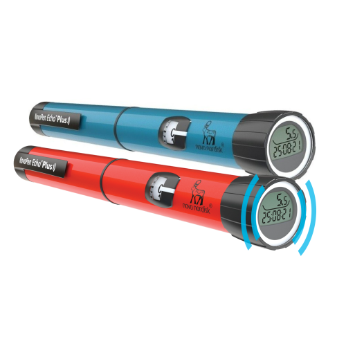 Шприц-ручка NovoPen Echo Plus - шаг 0.5 ед 